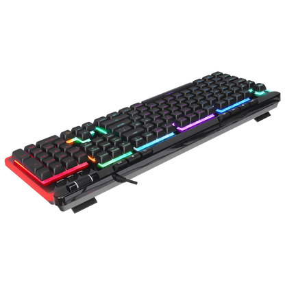 SHINE K14 Siyah USB RGB Backlight Membrane Gaming Oyuncu Klavye