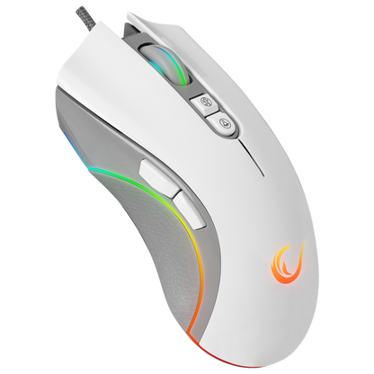SMX-R22 PHOENIX Beyaz 7 Tuşlu RGB 7200DPI Gaming Oyuncu Mouse - Rampage