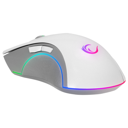 SMX-R22 PHOENIX Beyaz 7 Tuşlu RGB 7200DPI Gaming Oyuncu Mouse - Rampage