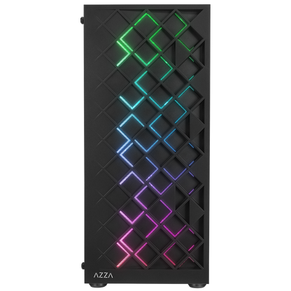 AZZA V1 Temperli Camlı Siyah ATX Mid-T Gaming Oyuncu Kasası