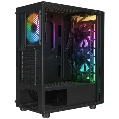 AZZA V1 Temperli Camlı Siyah ATX Mid-T Gaming Oyuncu Kasası