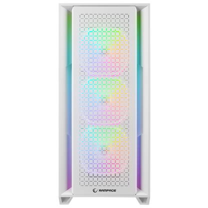 RADIANT V1 WHITE 2* USB3.0 Temperli Camlı 4*ARGB Fan+Hub E-ATX Exclusive Gaming Oyuncu Kasası