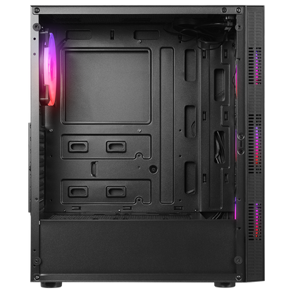 PLAID V1 Mesh Temperli Camlı 4x12cm Auto RGB Fan ATX Mid-T Gaming Oyuncu Kasası