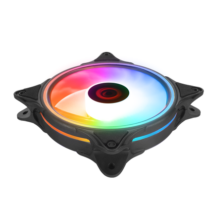 GLARE F50 Siyah 1200RPM 3P+4P Molex Soketli Kasa Fanı - Rampage