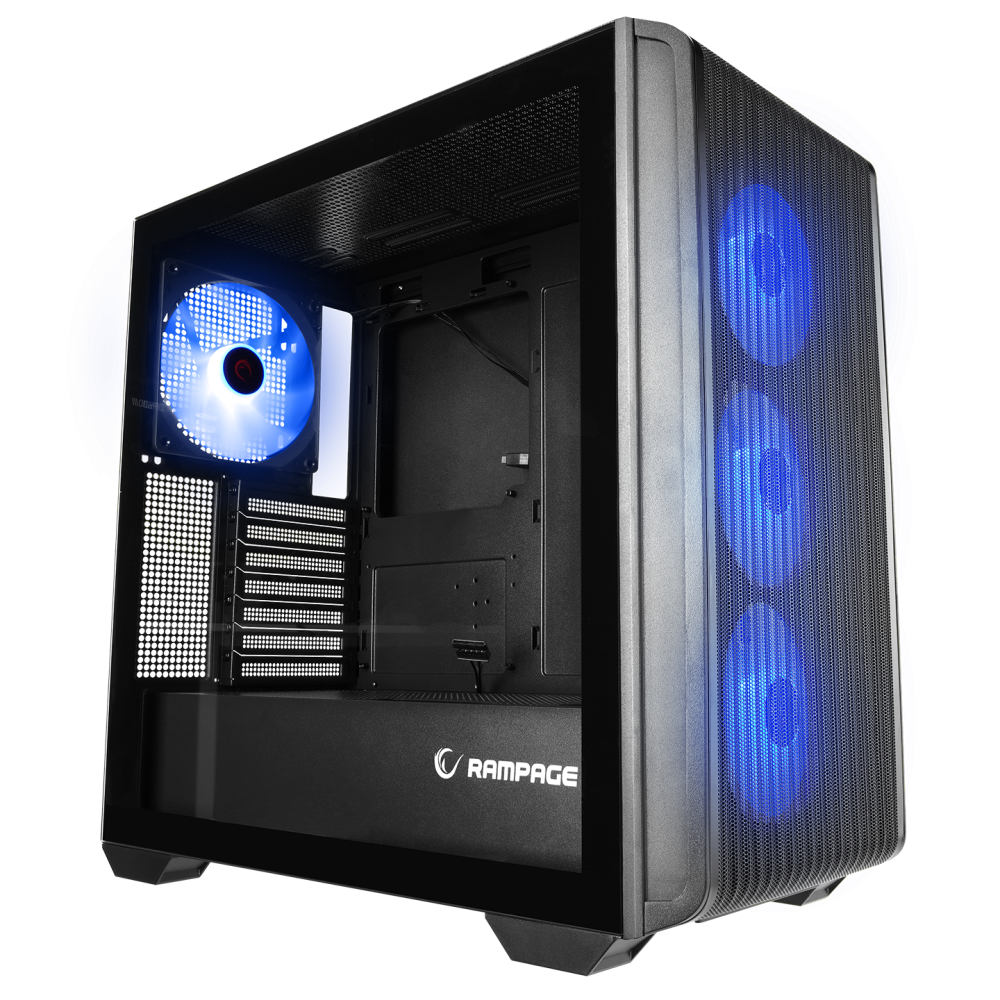 CRAFT Siyah Mesh ATX Mid-T Gaming Oyuncu Kasası