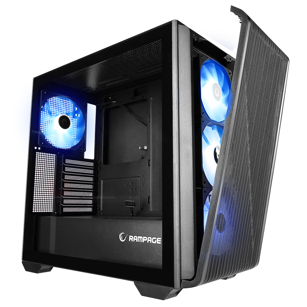 CRAFT Siyah Mesh ATX Mid-T Gaming Oyuncu Kasası