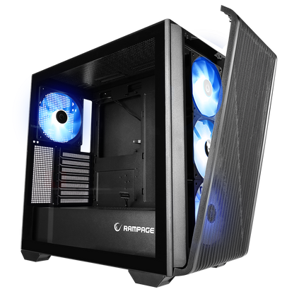 CRAFT Siyah Mesh ATX Mid-T Gaming Oyuncu Kasası - Rampage