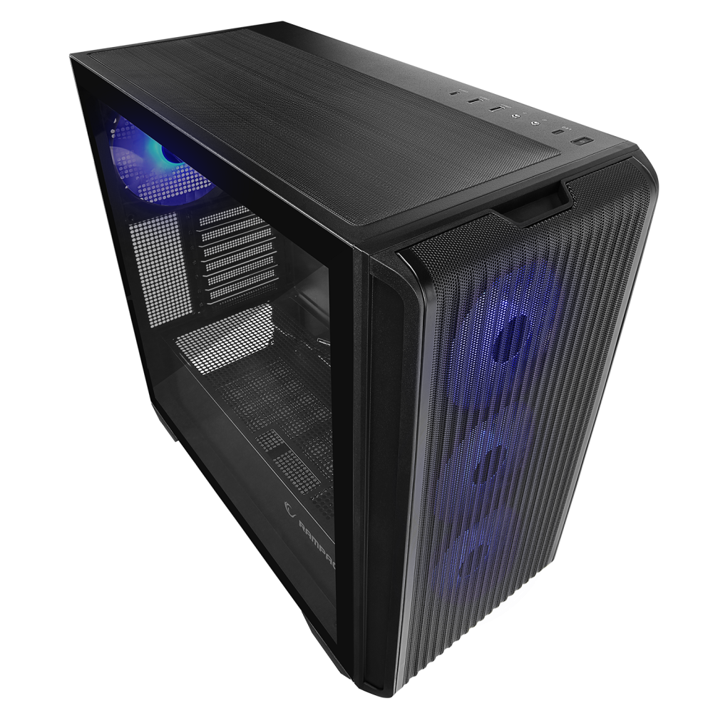 CRAFT Siyah Mesh ATX Mid-T Gaming Oyuncu Kasası