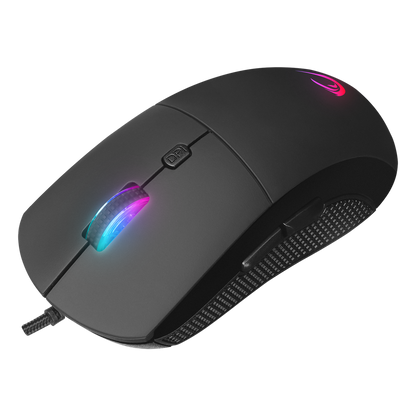RADIANT M1 Makrolu Siyah 7200 dpi RGB Aydınlatmalı Gaming Oyuncu Mouse - Rampage