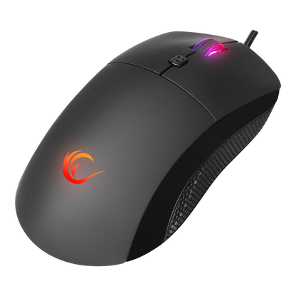 RADIANT M1 Makrolu Siyah 7200 dpi RGB Aydınlatmalı Gaming Oyuncu Mouse - Rampage