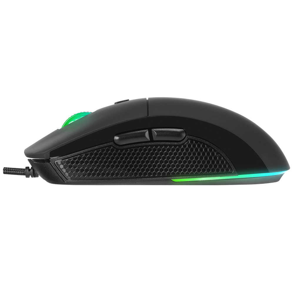 RADIANT M1 Makrolu Siyah 7200 dpi RGB Aydınlatmalı Gaming Oyuncu Mouse - Rampage