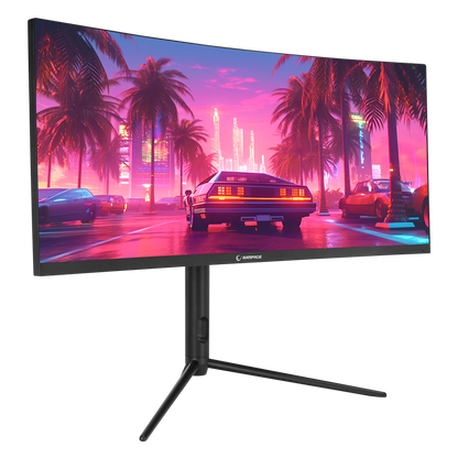 RAIDEN RA30R200C 30 inç 200Hz AUO VA WFHD AdaptiveSync Curved Oyuncu Monitörü - Rampage
