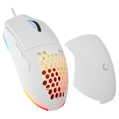 BLINK Beyaz 7 Makro Tuşlu RGB 12800 DPI Gaming Oyuncu Mouse - Rampage