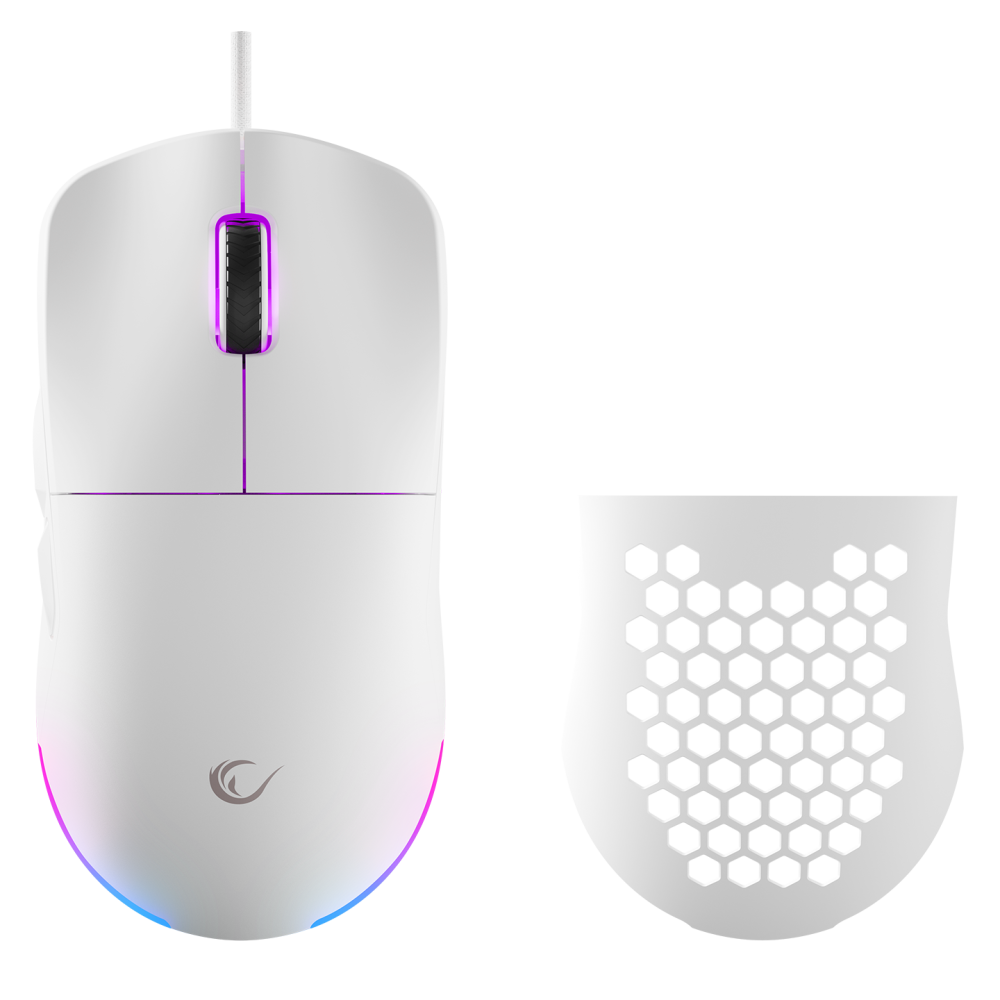 BLINK Beyaz 7 Makro Tuşlu RGB 12800 DPI Gaming Oyuncu Mouse - Rampage