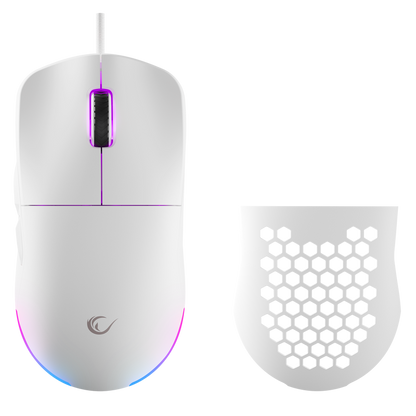 BLINK Beyaz 7 Makro Tuşlu RGB 12800 DPI Gaming Oyuncu Mouse - Rampage