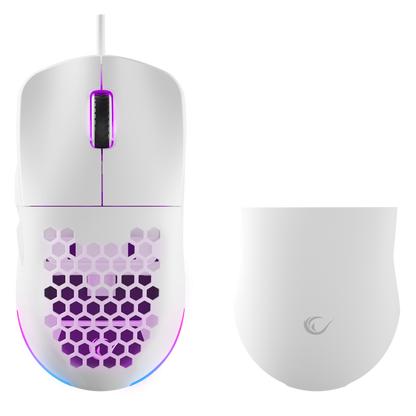 BLINK Beyaz 7 Makro Tuşlu RGB 12800 DPI Gaming Oyuncu Mouse - Rampage