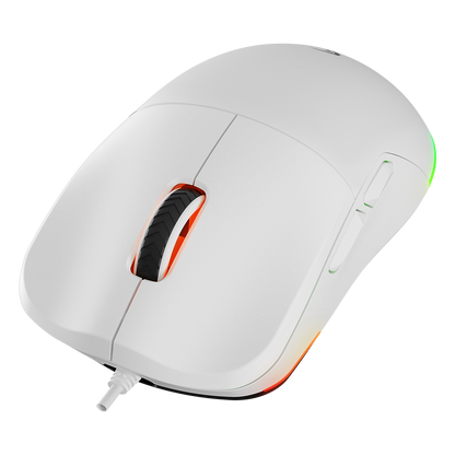 BLINK Beyaz 7 Makro Tuşlu RGB 12800 DPI Gaming Oyuncu Mouse - Rampage