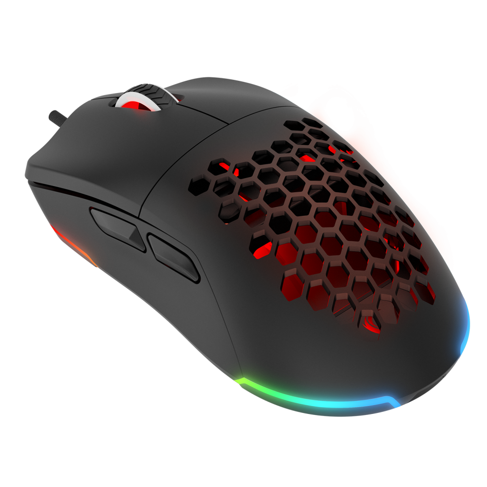 BLINK Siyah 7 Makro Tuşlu RGB 12800 DPI Gaming Oyuncu Mouse - Rampage