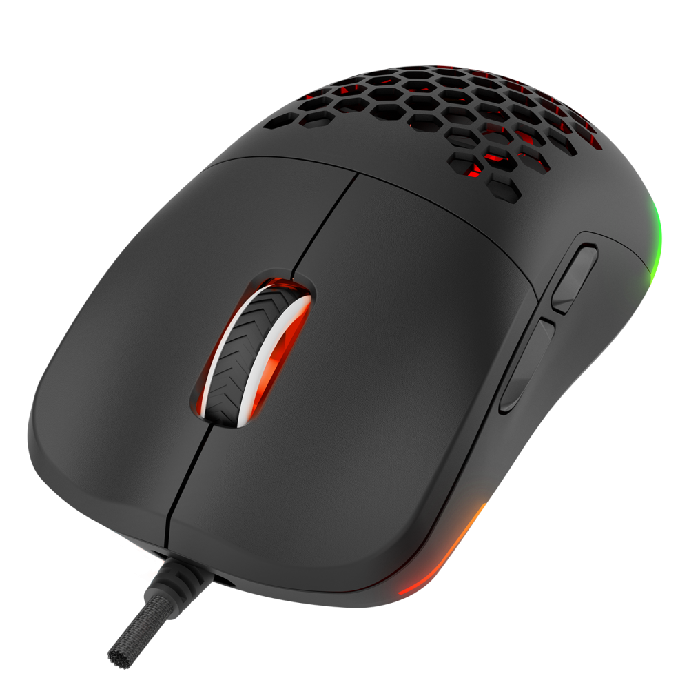 BLINK Siyah 7 Makro Tuşlu RGB 12800 DPI Gaming Oyuncu Mouse - Rampage