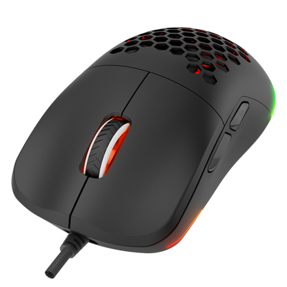 BLINK Siyah 7 Makro Tuşlu RGB 12800 DPI Gaming Oyuncu Mouse - Rampage