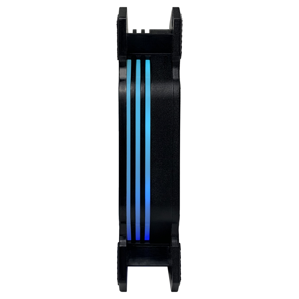 COOLWIND F1 38CFM 1200RPM 3*12CM ARGB Fan Kontrolcü Hub+Kumandalı 6Pin Siyah Kasa Fan Kiti - Rampage