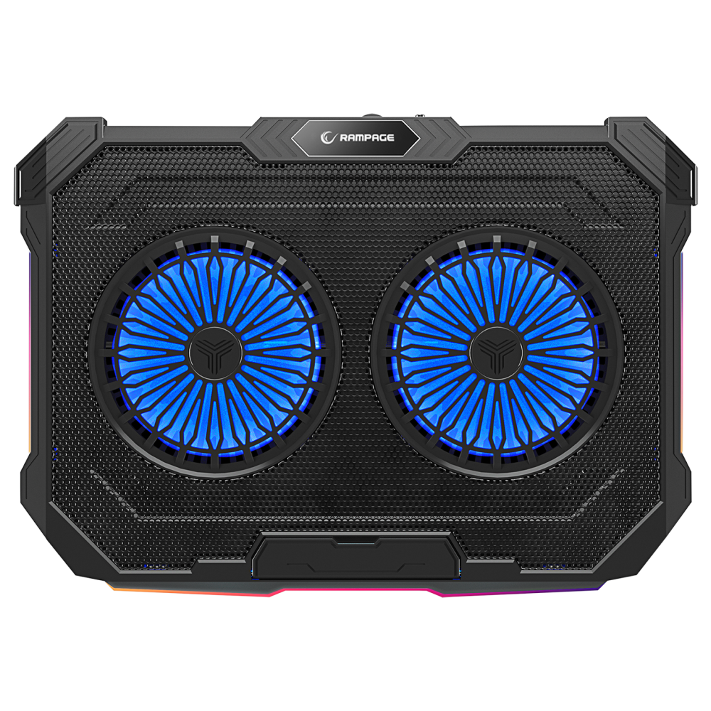 Sirius S46 RGB Işıklı 2 Fanlı Yükseklik Ayarlı USB Port Notebook Soğutucu - Rampage
