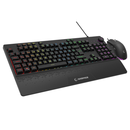 ECLIPSE Siyah Usb RGB Aydınlatmalı Q Gaming Oyuncu Klavye Mouse Set - Rampage