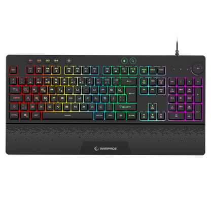 ECLIPSE Siyah Usb RGB Aydınlatmalı Q Gaming Oyuncu Klavye Mouse Set - Rampage