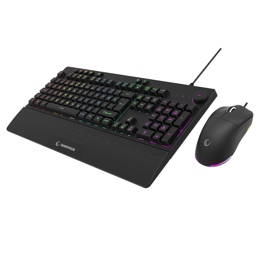 ECLIPSE Siyah Usb RGB Aydınlatmalı Q Gaming Oyuncu Klavye Mouse Set