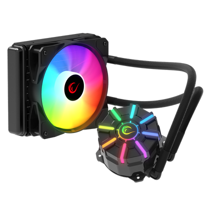 HELIOS C1 Siyah 68CFM 1800RPM Rainbow AMD AM5/INTEL LGA1700 120mm Sıvı Soğutmalı CPU Fan