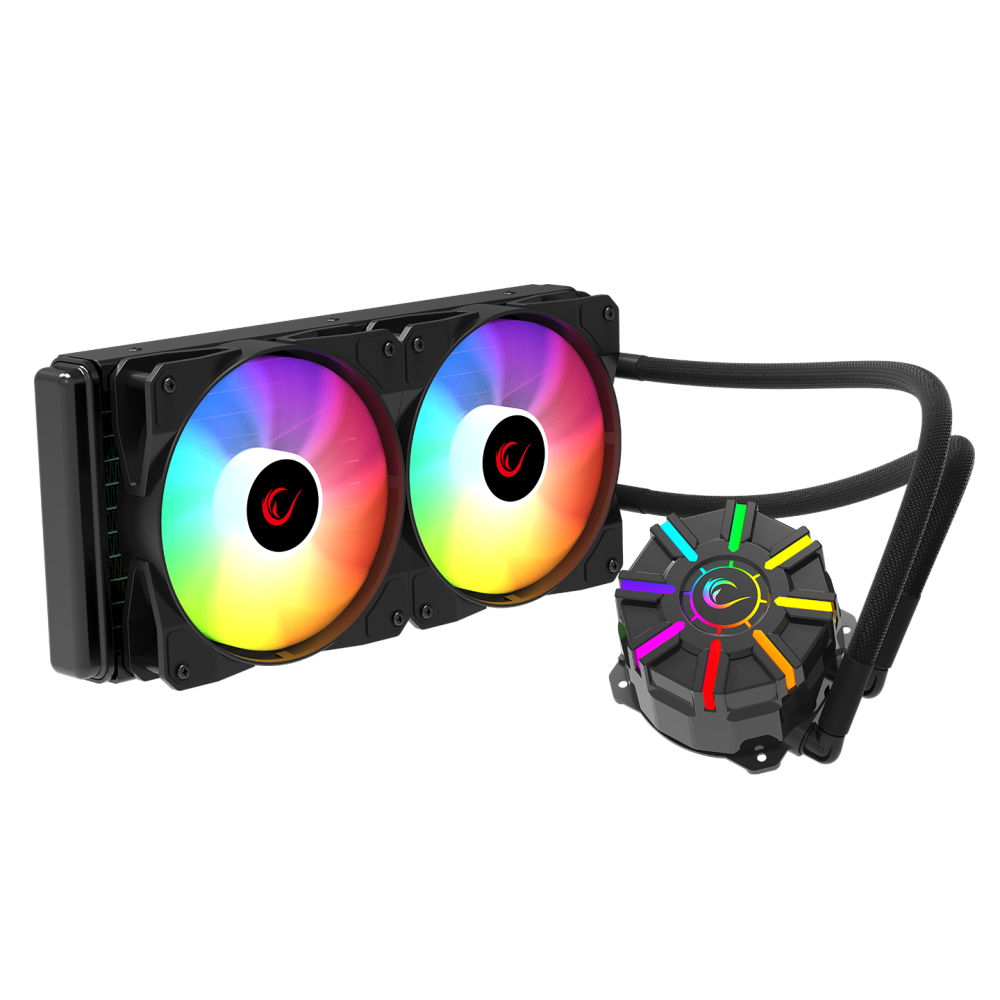 HELIOS C2 Siyah 68CFM 1800RPM Rainbow AMD AM5/INTEL LGA1700 240mm Sıvı Soğutmalı CPU Fan