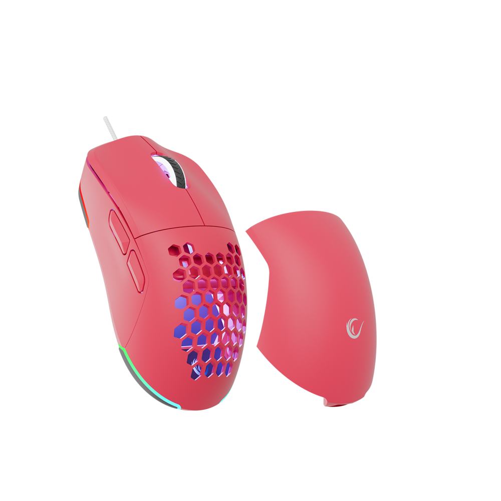 BLINK Pembe 7 Makro Tuşlu RGB 12800 DPI Gaming Oyuncu Mouse