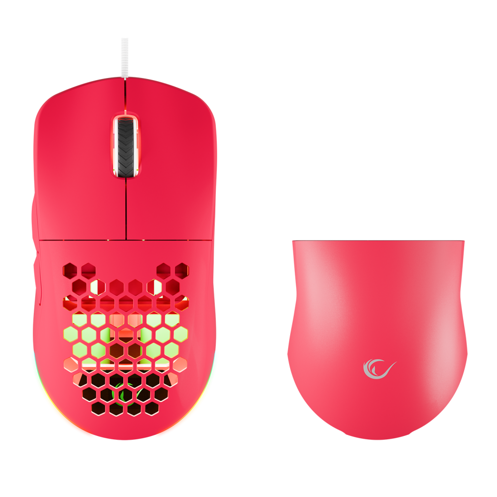 BLINK Pembe 7 Makro Tuşlu RGB 12800 DPI Gaming Oyuncu Mouse