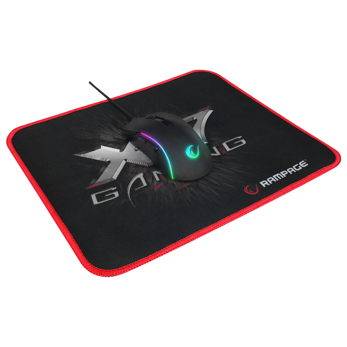 300267 - 32x27 cm Kırmızı Dikişli Oyuncu Mouse Pad