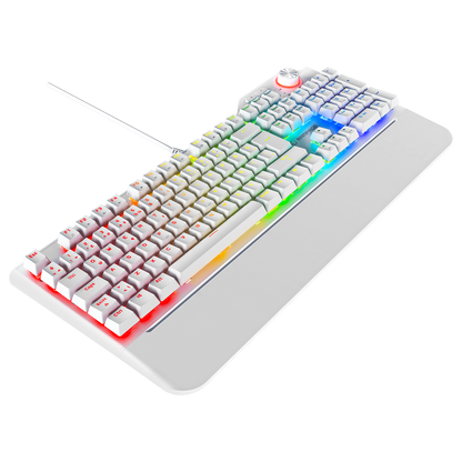 Red Switch Q Multimedia Oyuncu Klavyesi-Beyaz
