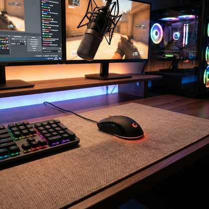 Radiant M1 Makrolu 7200 dpi RGB Oyuncu Mouse-Siyah