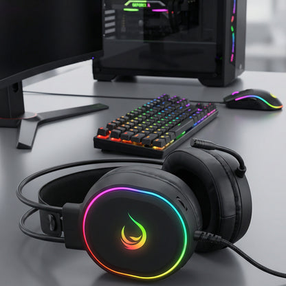 RGB 7.1 Oyuncu Kulaklığı-Siyah