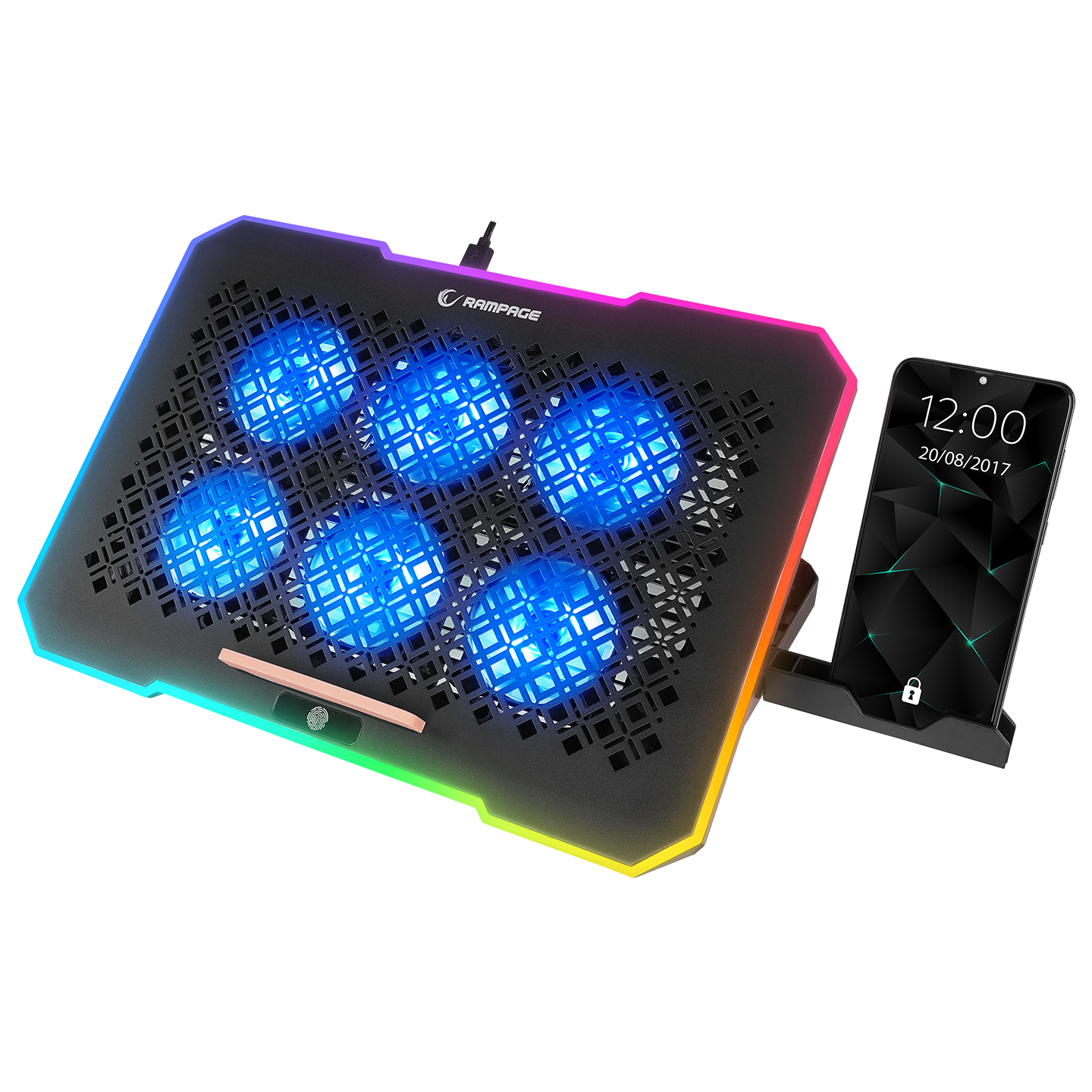 S48 FREEZ Siyah 10 Mode RGB Notebook Soğutucu Stand