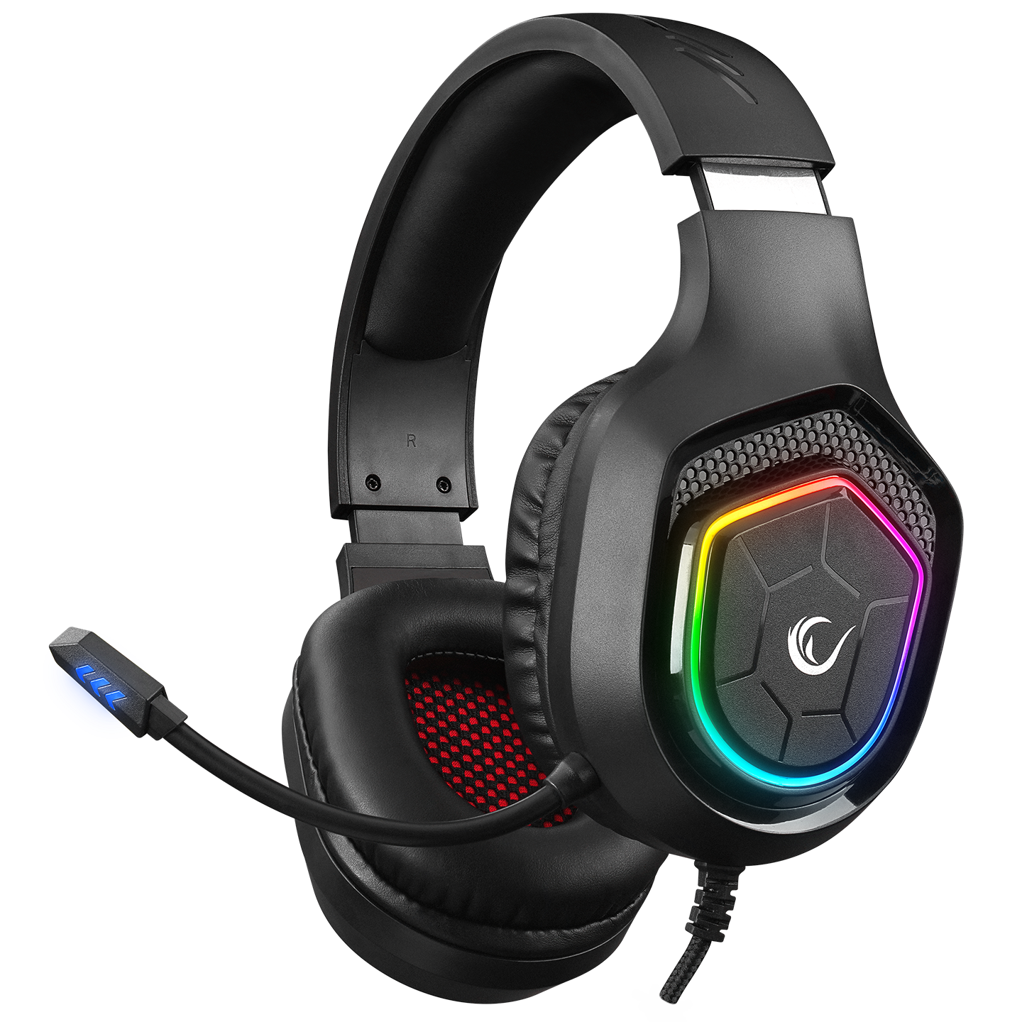 RM-K90 VECTOR Siyah RGB Led Type-C Gaming Mikrofonlu Oyuncu Kulaklığı