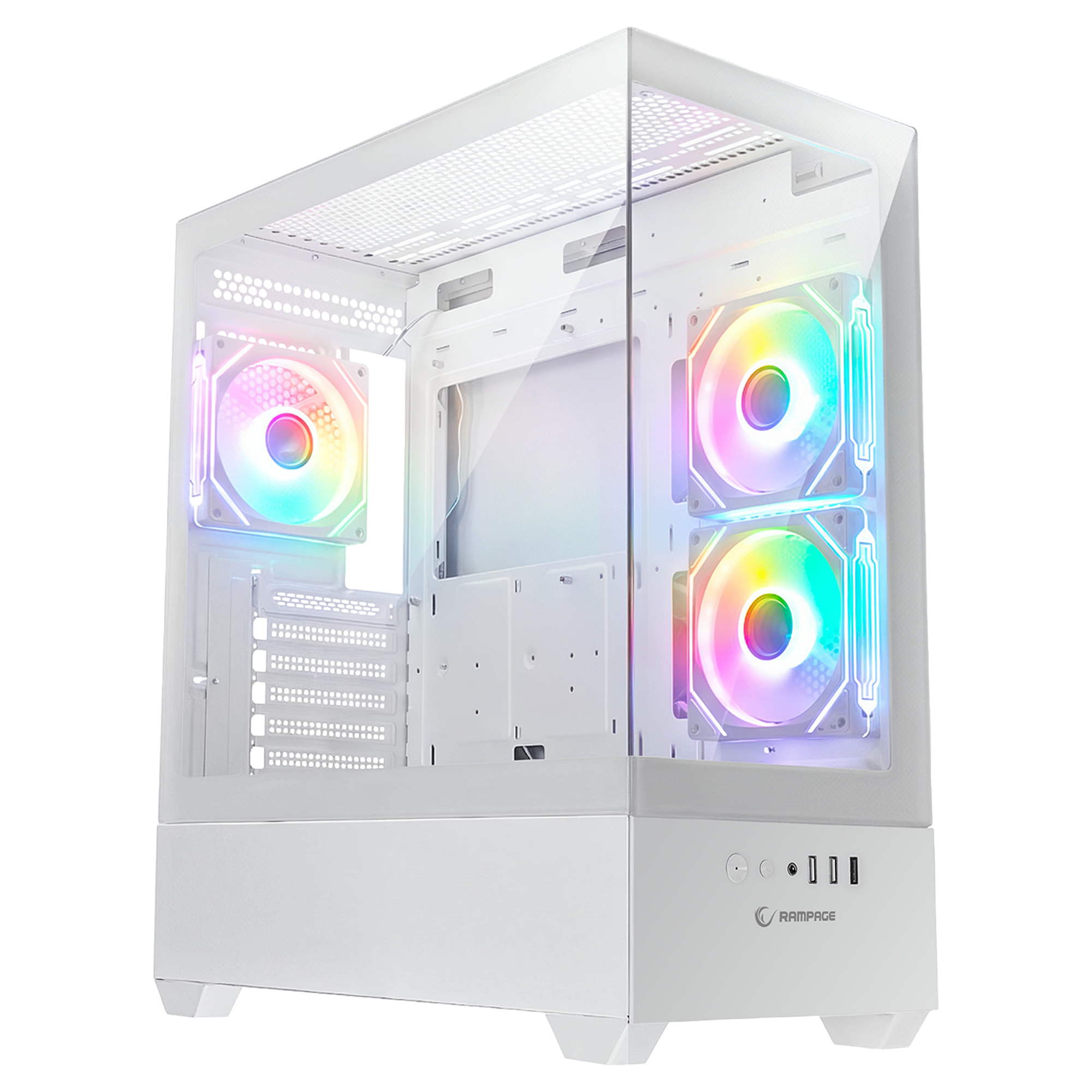 750W 80 Plus Bronze Temperli Cam 3x12cm RGB Fan 1xUsb 3.0 2xUsb 2.0 Oyuncu Kasası