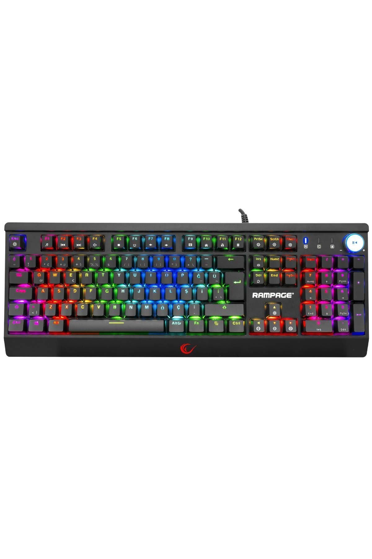 KB-R103 EXTREME Outemu Swap Blue Switch E-Spor Gaming Oyuncu Klavyesi - Rampage