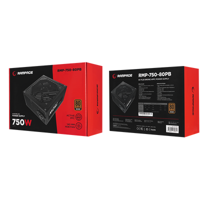 Rmp-750-80PB 750W 14cm Fan 80 Plus Bronze Certified Active Pfc Power Supply