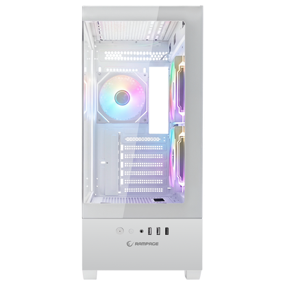 750W 80 Plus Bronze Temperli Cam 3x12cm RGB Fan 1xUsb 3.0 2xUsb 2.0 Oyuncu Kasası