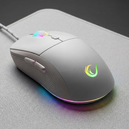 Radiant M1 Makrolu 7200 dpi RGB Oyuncu Mouse-Beyaz