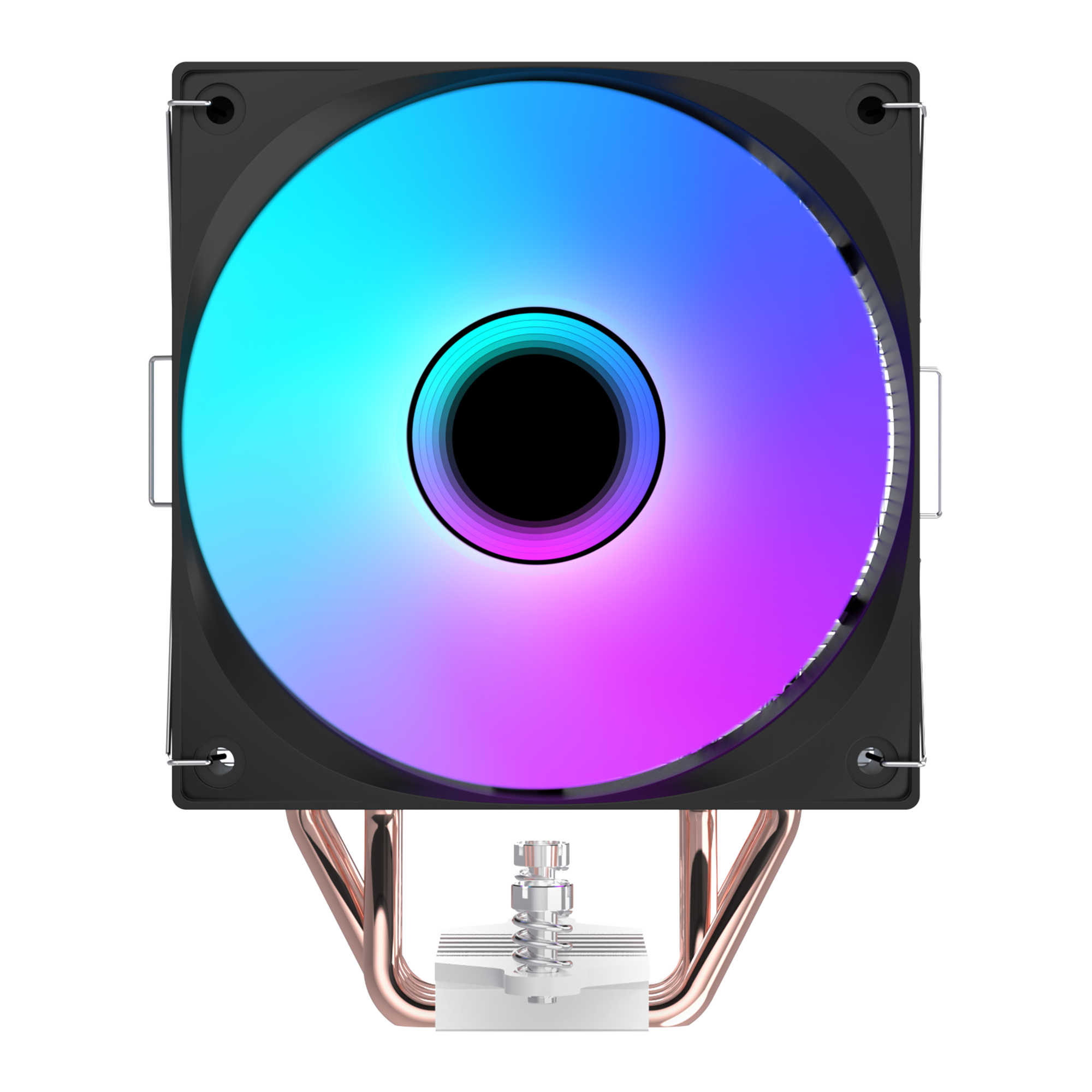 Octagon B70 63CFM 12cm ARGB Sıcaklık Göstergeli AM5/LGA1700 Uyumlu Hava Soğutmalı CPU Fan-Siyah