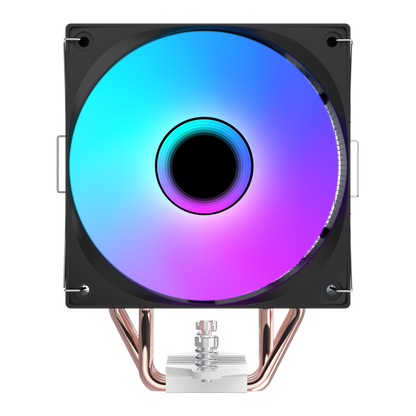 Octagon B70 63CFM 12cm ARGB Temperature Display AM5/LGA1700 Compatible Air Cooled CPU Fan-Black 