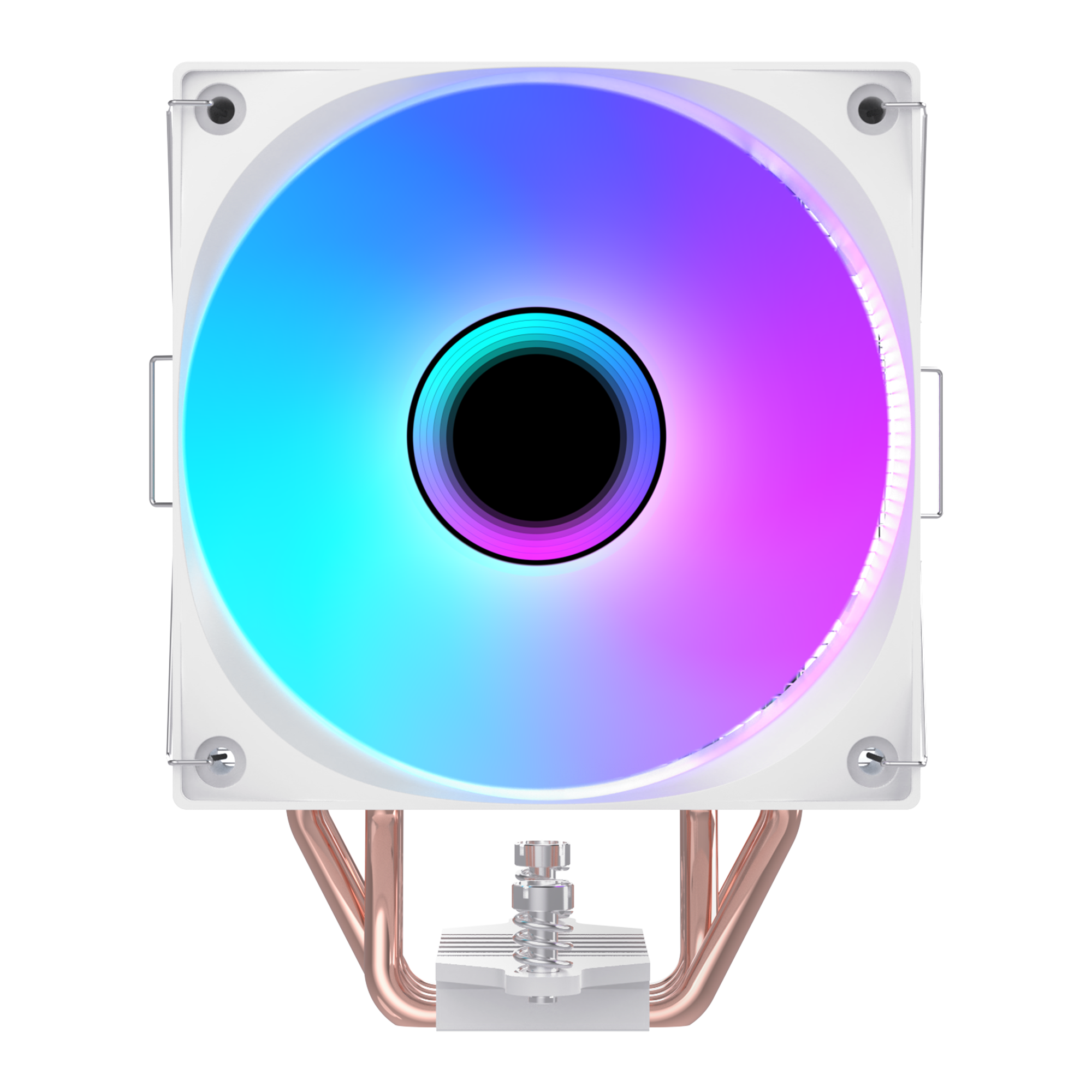 Octagon B70 63CFM 12cm ARGB Sıcaklık Göstergeli AM5/LGA1700 Uyumlu Hava Soğutmalı CPU Fan-Beyaz
