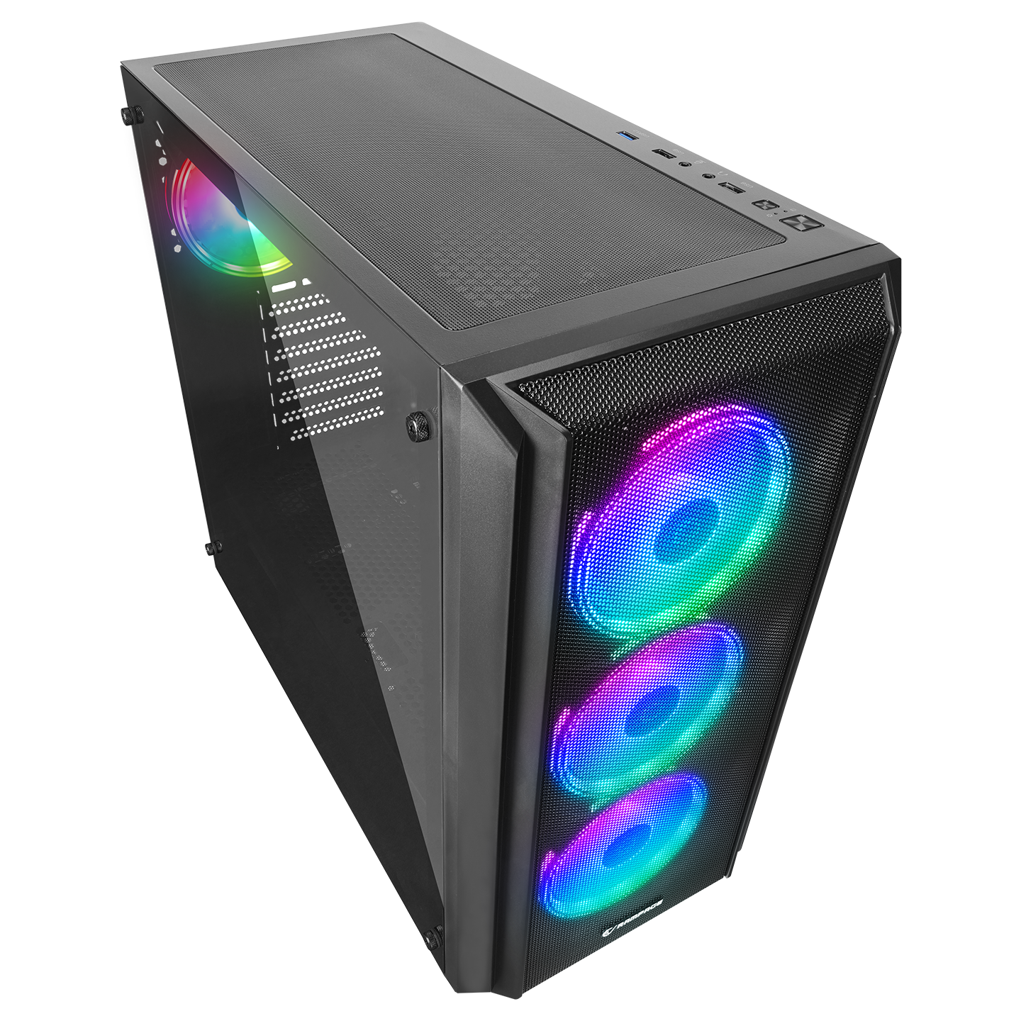ELYSIAN MESH 750W 80 Plus Bronze Temperli Camlı Mid-T Siyah Oyuncu Kasası
