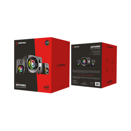 Rms-G8 Antares 2+1 25W Bluetooth+Usb Rainbow Oyuncu Speaker Hoparlör-Siyah