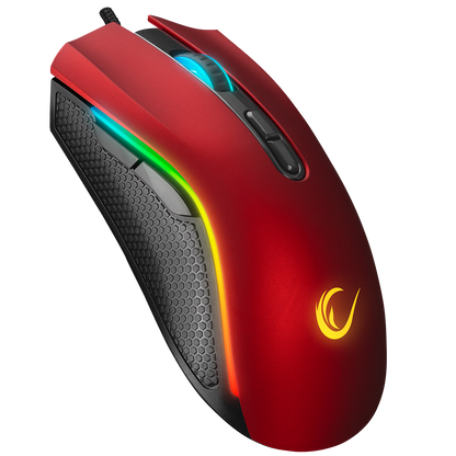 SMX-R44 V2 Makrolu Kırmızı 12800 DPI RGB Ledli 80 Million Huano Switch Gaming Oyuncu Mouse - Rampage